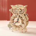 RoboTime 3D wooden mechanical puzzle Owl clock